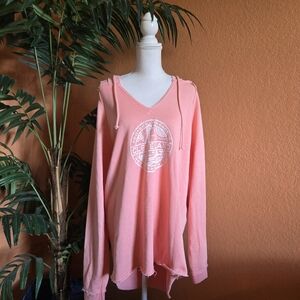 3/$25 EMI Resort Cleveland Metroparks Zoo Hoodie Sweatshirt Terry Cloth Neon 2XL